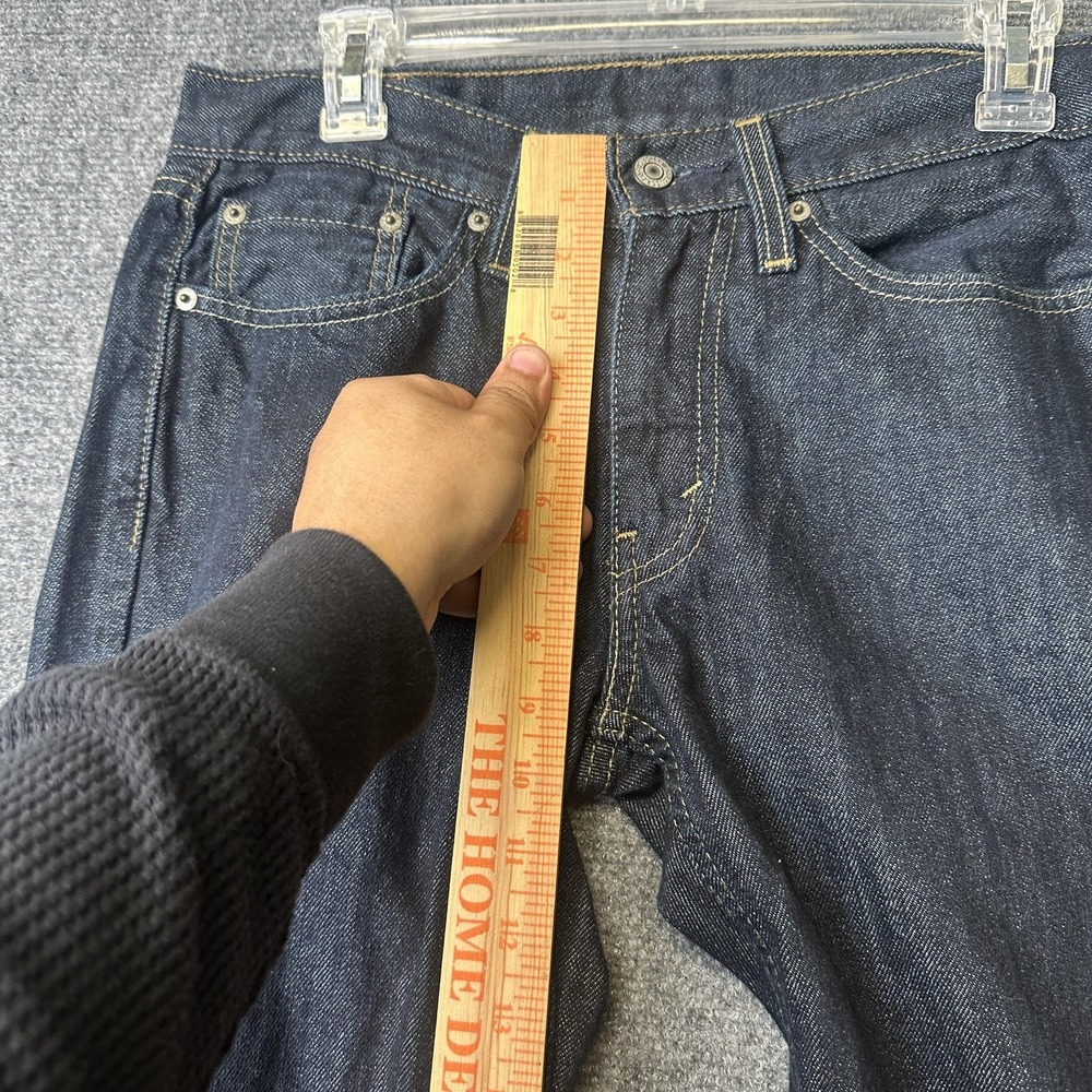 Levi's 514 Jeans Mens 29x32 Dark Wash Regular Fit Straight Leg Denim Pants - Picture 7 of 10